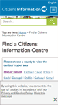 Mobile Screenshot of centres.citizensinformation.ie